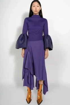 PURPLE DECONSTRUCTED SKIRT