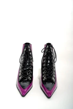 PURPLE FITTED BOOTS