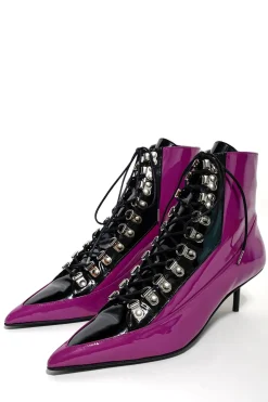 PURPLE FITTED BOOTS