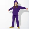 PURPLE MERINO KNIT BEANIE