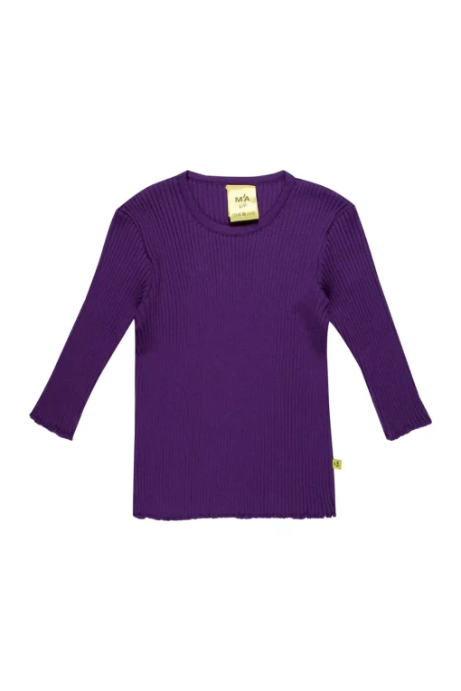 PURPLE MERINO KNIT JUMPER