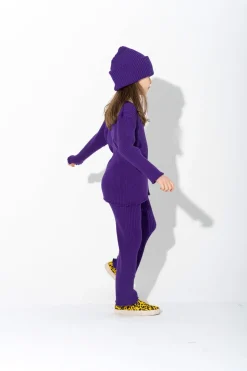PURPLE MERINO KNIT JUMPER