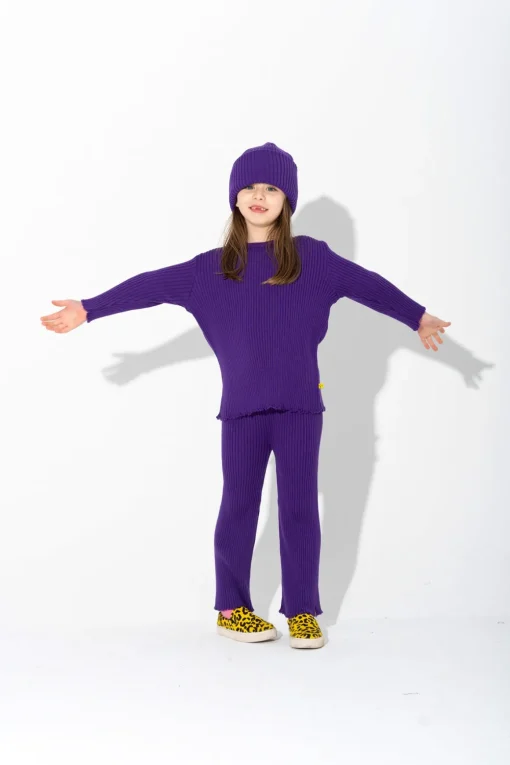 PURPLE MERINO KNIT JUMPER