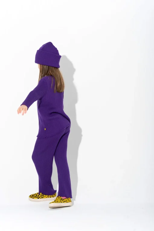 PURPLE MERINO KNIT JUMPER