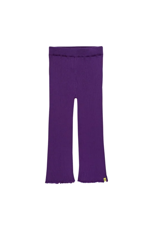 PURPLE MERINO KNIT TROUSERS