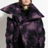 PURPLE TIE DYE M'A PUFFER JACKET