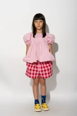 RED AND PINK GINGHAM BOXER SHORTS