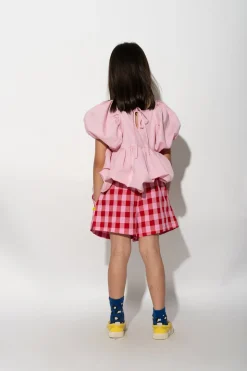 RED AND PINK GINGHAM BOXER SHORTS