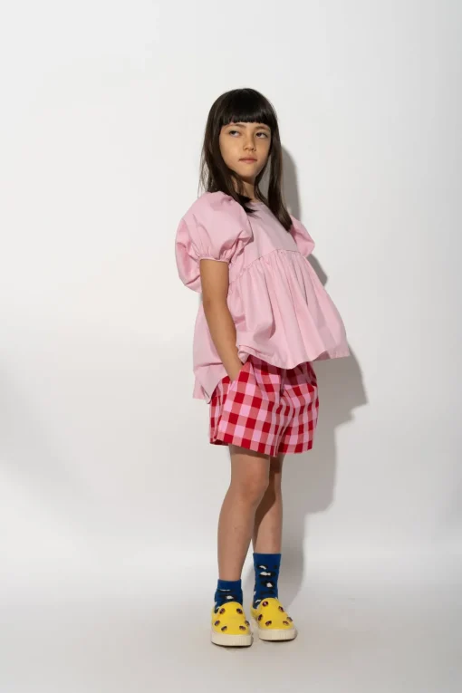 RED AND PINK GINGHAM BOXER SHORTS
