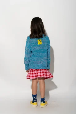 RED AND PINK GINGHAM SHORT SKIRT