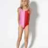 RED AND PINK SWIMSUIT