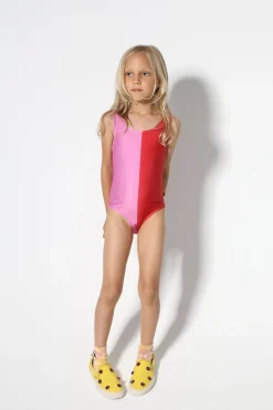 RED AND PINK SWIMSUIT