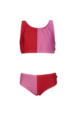 RED AND PINK SWIMWEAR BIKINI SET