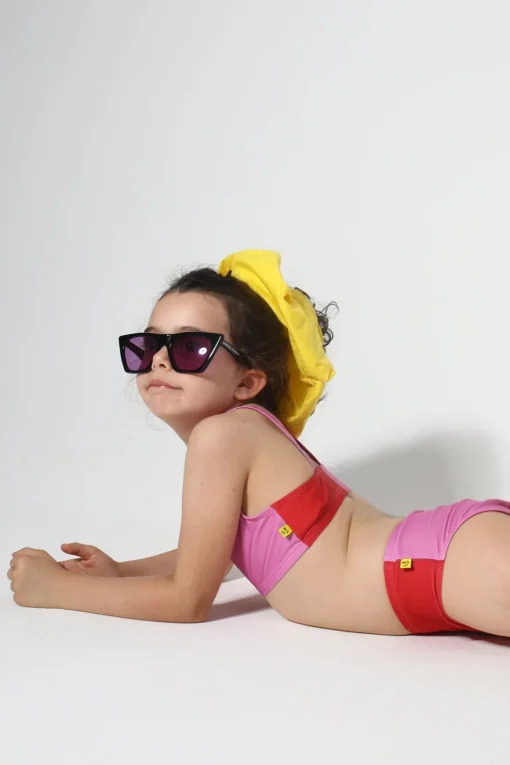 RED AND PINK SWIMWEAR BIKINI SET