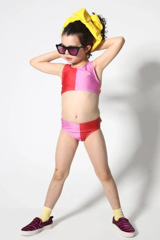 RED AND PINK SWIMWEAR BIKINI SET