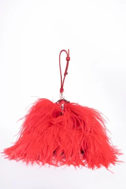 RED FEATHER BAG