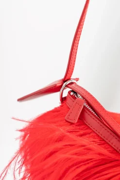 RED FEATHER BAG