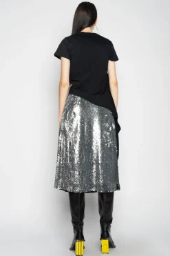 SILVER CLASSIC SLIP SKIRT