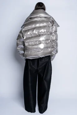 SILVER M'A PUFFER JACKET