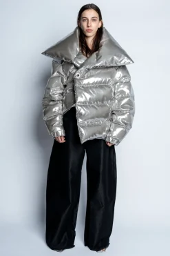 SILVER M'A PUFFER JACKET