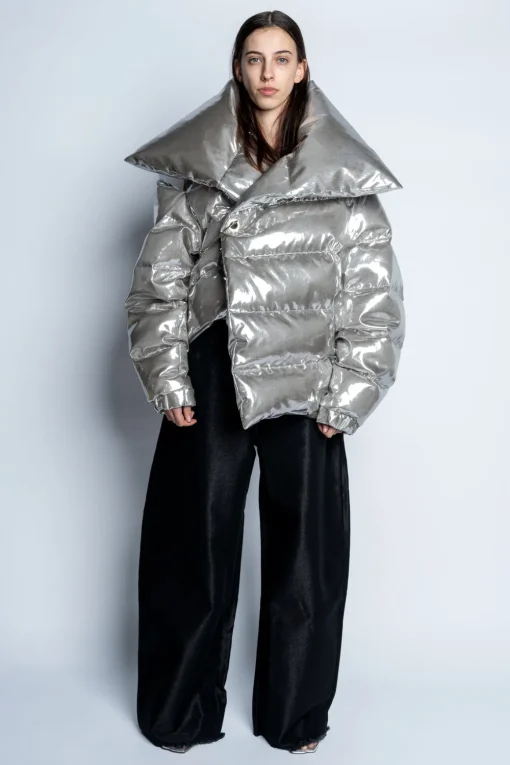 SILVER M'A PUFFER JACKET