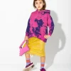 SPLATTERED FLEECE HOODIE