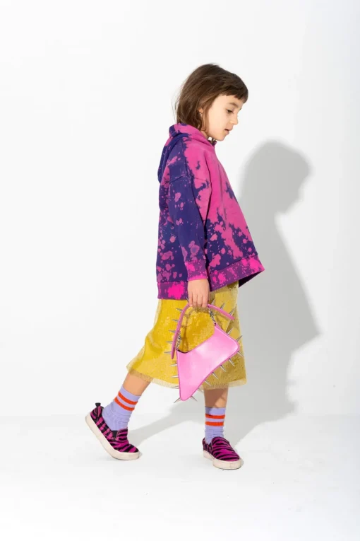 SPLATTERED FLEECE HOODIE