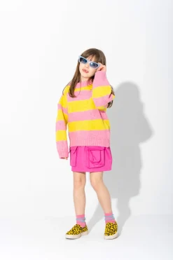STRIPE CREW NECK KNIT JUMPER