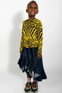 TENCEL RUFFLE SKIRT