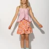 TERRY WAVY PRINT SHORT SKIRT