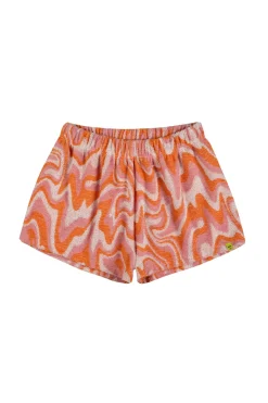 TERRY WAVY PRINT SHORTS