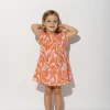 TERRY WAVY PRINT T-SHIRT DRESS