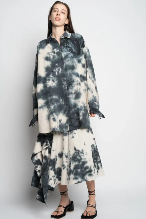 TIE DYE BLACK XXL SHIRT