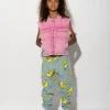 TURQUOISE HANDS PRINT SWEATPANTS