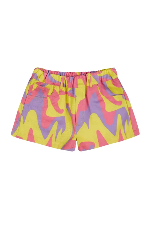 WAVY PRINT SHORTS