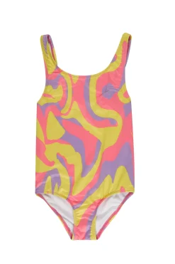 WAVY PRINT SWIMSUIT