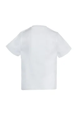 WHITE EMBROIDERED T-SHIRT