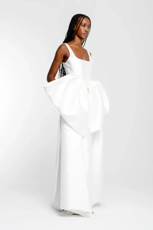 WHITE FRONT BOW TOP