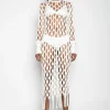 WHITE NET DRESS