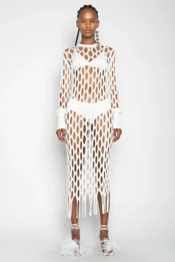 WHITE NET DRESS