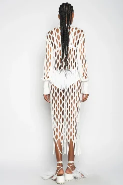 WHITE NET DRESS