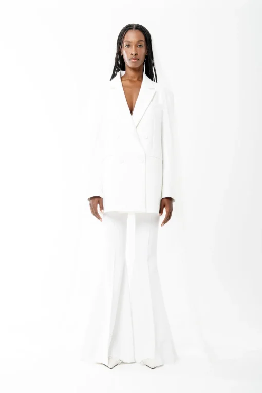 WHITE OVERSIZED BLAZER