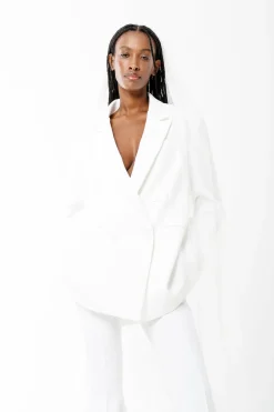 WHITE OVERSIZED BLAZER
