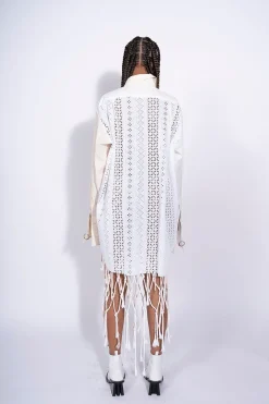 WHITE PATCHWORK XXL SHIRT