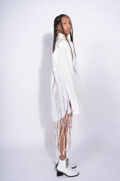 WHITE PATCHWORK XXL SHIRT