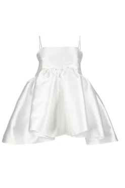 WHITE STRAPPY PUFF TOP