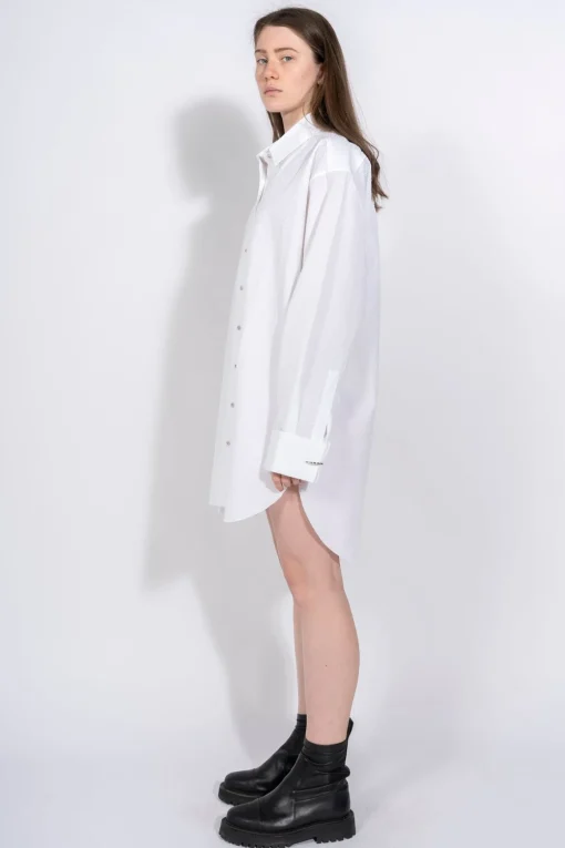 WHITE TEXTURED XXL SHIRT