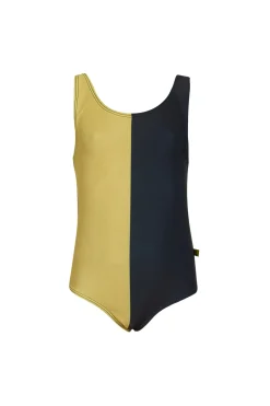 YELLOW AND BLACK SWIMSUIT