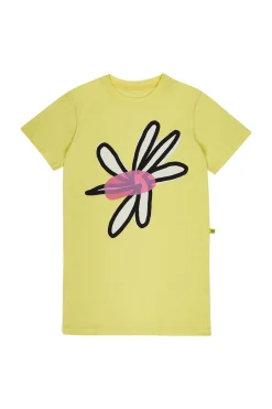 YELLOW DAISY PRINT T-SHIRT DRESS