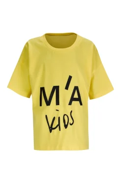 YELLOW EMBROIDERED T-SHIRT